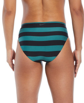 Nike Women Statement Stripe Mid Waist Bikini Bottom  Bikini Bottom  Nike