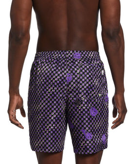 Nike Mens Smiles Check Lap 7in Volley Short  Boardshorts  Nike