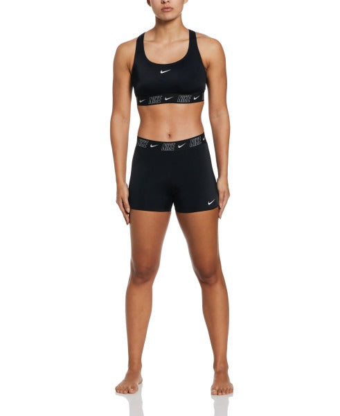 Nike Women Fusion Logo Tape Racerback Bikini Top  Bikini Top  Nike