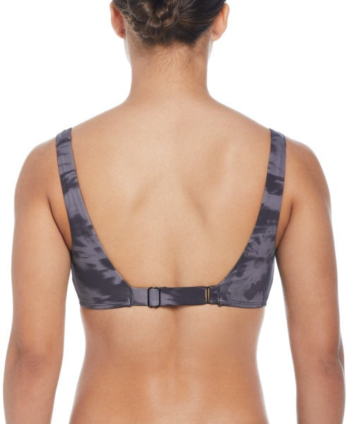 Nike Women Floral Fade Scoop Neck Bikini Top  Bikini Top  Nike