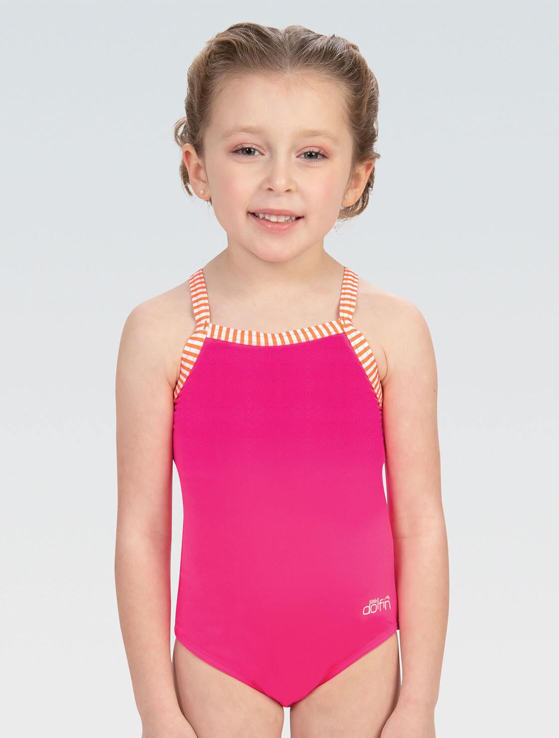 Dolfin Girls’ One-Piece Toddler Swimsuit  Girls One Piece  Dolfin