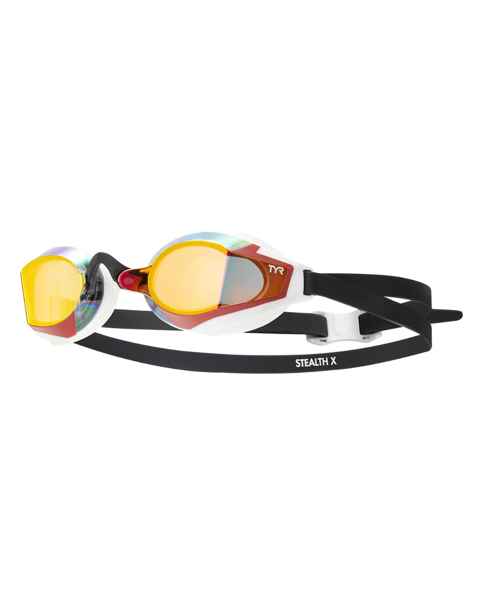 TYR STEALTH-X MIRRORED PERFORMANCE GOGGLES  Swim Goggles  Tyr