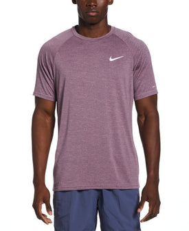 Nike Men Heather Short Sleeve Rash Guard Hydroguard  Short Sleeve Rash Guard  Nike