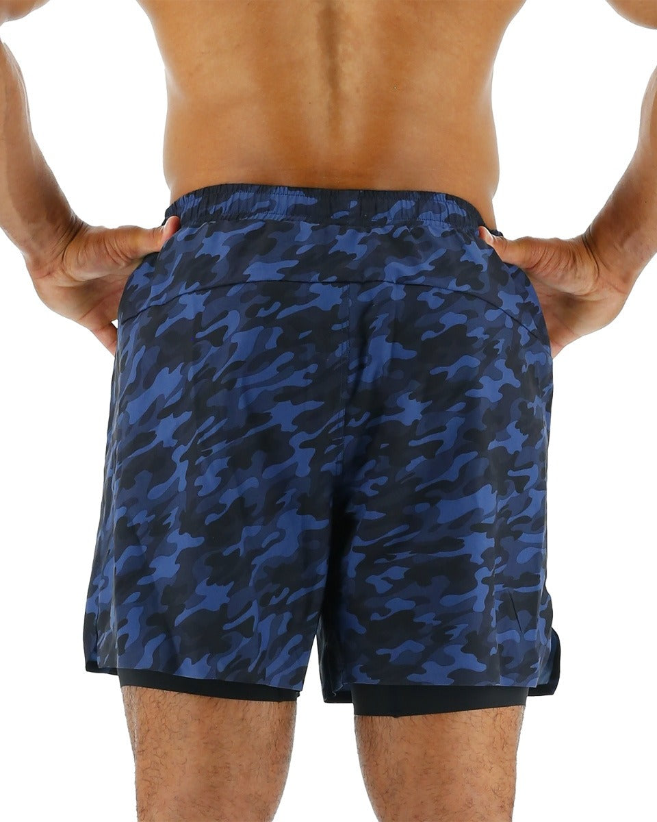 TYR HYDROSPHERE MEN'S LINED 6 MOMENTUM SHORTS - MIDNIGHT CAMO"  Boardshorts  Tyr