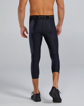 Tyr Solid Men's Cropped Compression Pants  Compression & Recovery Wear  Tyr