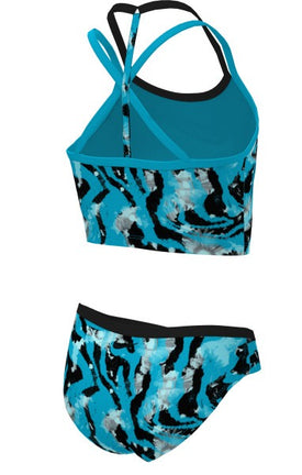 Nike Girl's Watercolor T-Crossback Midkini Set  Girls Midkini  Nike