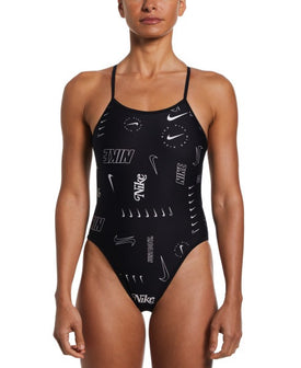 Nike Reversible Tie Back One Piece  One Piece Swimsuits  Nike