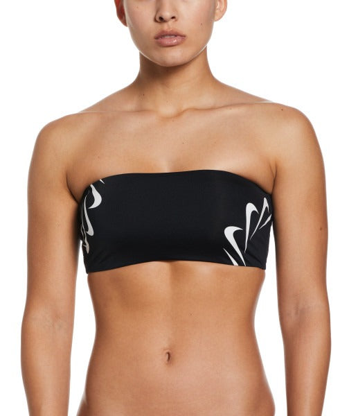 Nike Women Multi Logo Bandeau Bikini Top