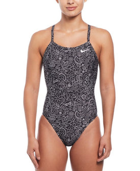 Nike Hydrastrong Multi Printed Racerback One Piece  Team Print  Nike