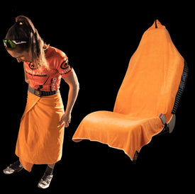 Transition Wrap 2.0: Changing Towel and Car Seat Cover  Microfiber Swim Towels  Orange Mud