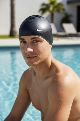 Nike Solid Silicone Swim Cap  Swim Caps  Nike