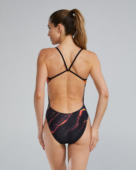 Tyr Women's Cutoutfit One Piece Swimsuit - Vesuvius  One Piece Swimsuits  Tyr