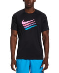 Nike Men Digi Swoosh Short Sleeve Hydroguard  Short Sleeve Rash Guard  Nike