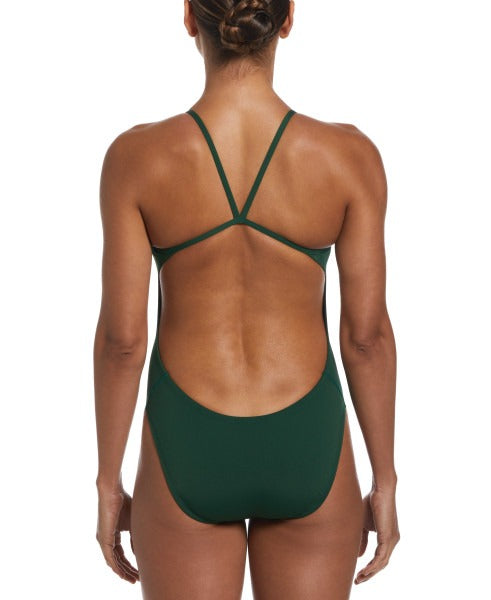 Nike Hydrastrong Solid Cut-Out One Piece Swimsuit