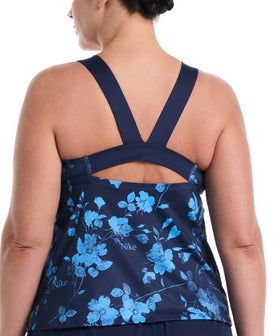 Nike Women's V-Back Tankini Extended Sizes  Women's Tankini Top  Nike
