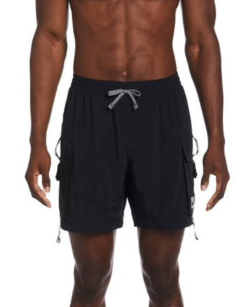 Nike Mens Logo Tape Cargo 7in Volley Short  Boardshorts  Nike