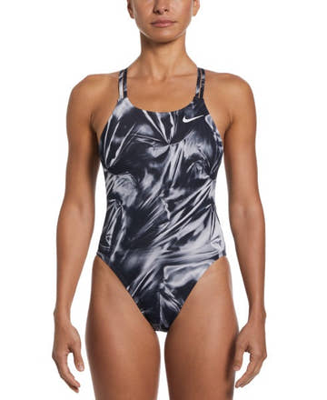 Nike Hydrastrong Solar Rise Spiderback One Piece Swimsuit  Swim Team Prints  Nike