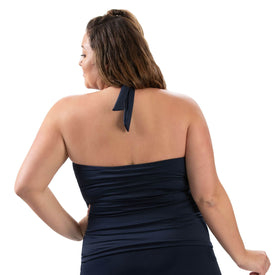 Aquashape Women's Deep V-Neck Halter Tankini Swimsuit Top  Women's Tankini Top  Dolfin