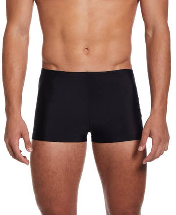 Nike Shift Logo Square Leg One Piece Bottom  Men's Square-Leg Swimsuits  Nike