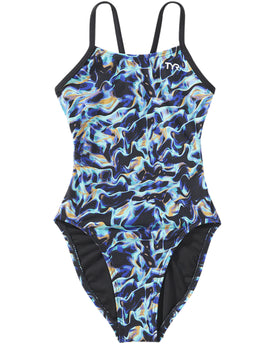 TYR Girl’s Cutoutfit Durafast Elite One Piece Swimsuit – Energia