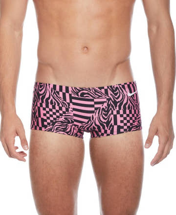 Nike Men's Hydrastrong Multi Print Square Leg Swimsuit  Team Print  Nike