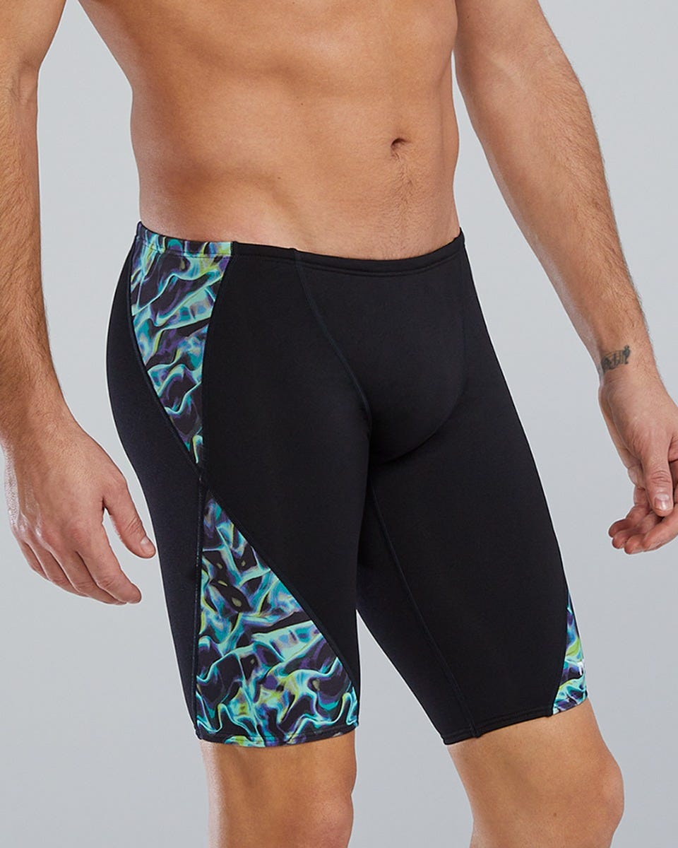 TYR Durafast Elite Men's Blade Splice Jammer Swimsuit  Swim Team Prints  Tyr