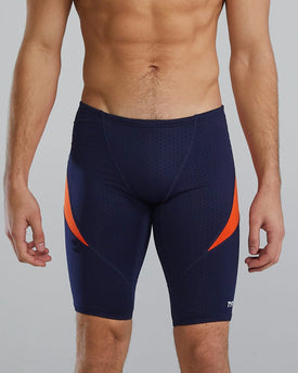 TYR Men's Performance Hexa Curve Splice Jammer Swimsuit  Swim Team Prints  Tyr