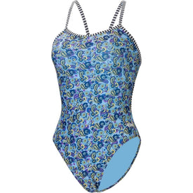 Dolfin Women's Uglies Wallflower String Back One Piece Swimsuit  One Piece Swimsuits  Dolfin