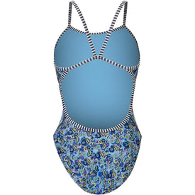 Dolfin Women's Uglies Wallflower String Back One Piece Swimsuit  One Piece Swimsuits  Dolfin