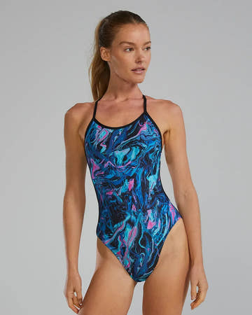TYR Women's Durafast Elite Crosscutfit Tieback One Piece Swimsuit - Marmaris
