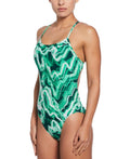 Nike Women's Lightning Cut Out One Piece Swimsuit  One Piece Swimsuits  Nike