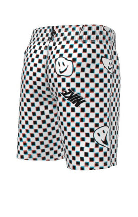 Nike Boys Smiles Check Lap 5in Volley Short  Boardshorts  Nike