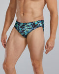 TYR Men's Energia Swim Brief  - Durafast Elite  Swim Team Prints  Tyr