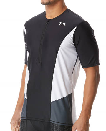 TYR Men's Triathlon Competitor Short Sleeve Top  Shirts  Tyr