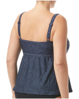 TYR Women's Twisted Bra Tankini Plus - Mantra  Women's Tankini Top  Tyr