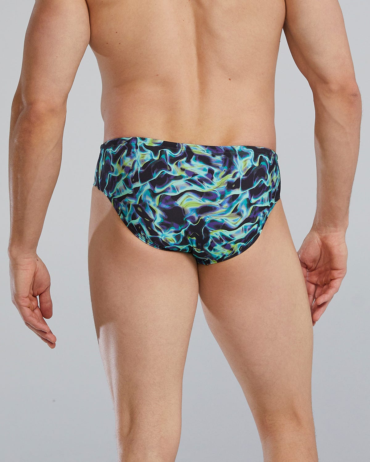 TYR Men's Energia Swim Brief  - Durafast Elite  Swim Team Prints  Tyr
