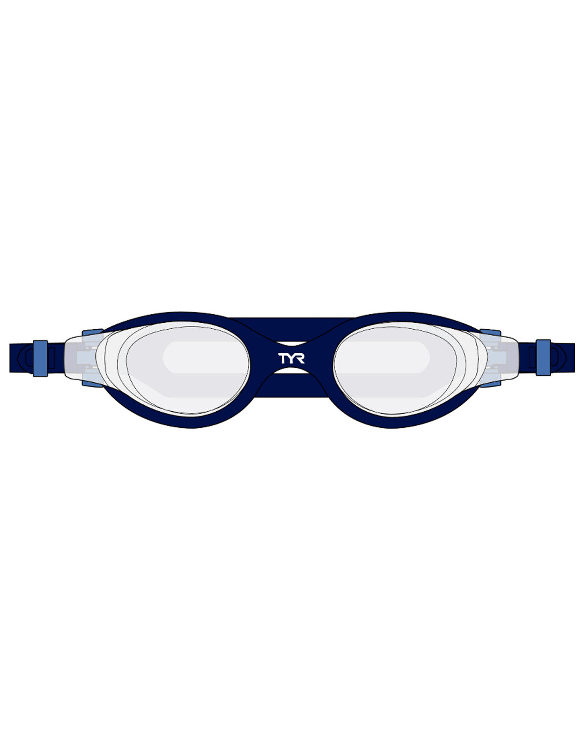 TYR Vesi Swim Goggles - Low Profile Racing Fit