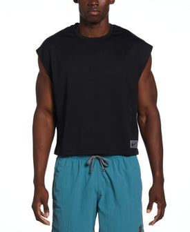 Nike Men Big Swoosh Cover-up Crop Top  Sleeveless Rash Guard  Nike
