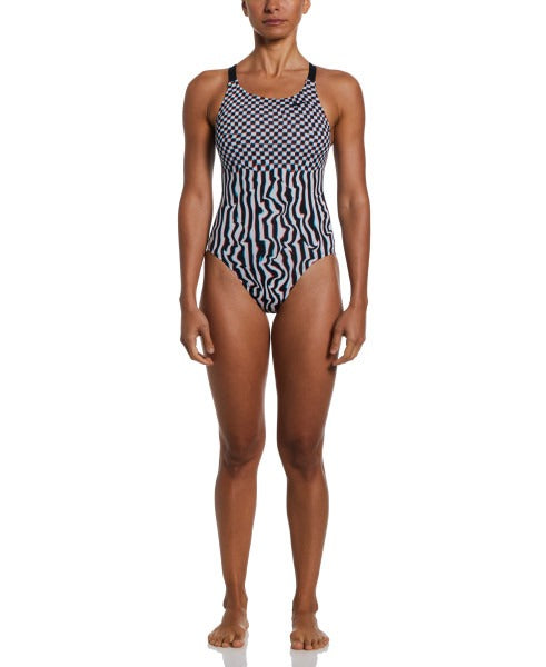 Nike Dripping Check Fastback One Piece