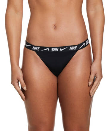Nike Women Logo Tape Banded Bikini Bottom  Bikini Bottom  Nike