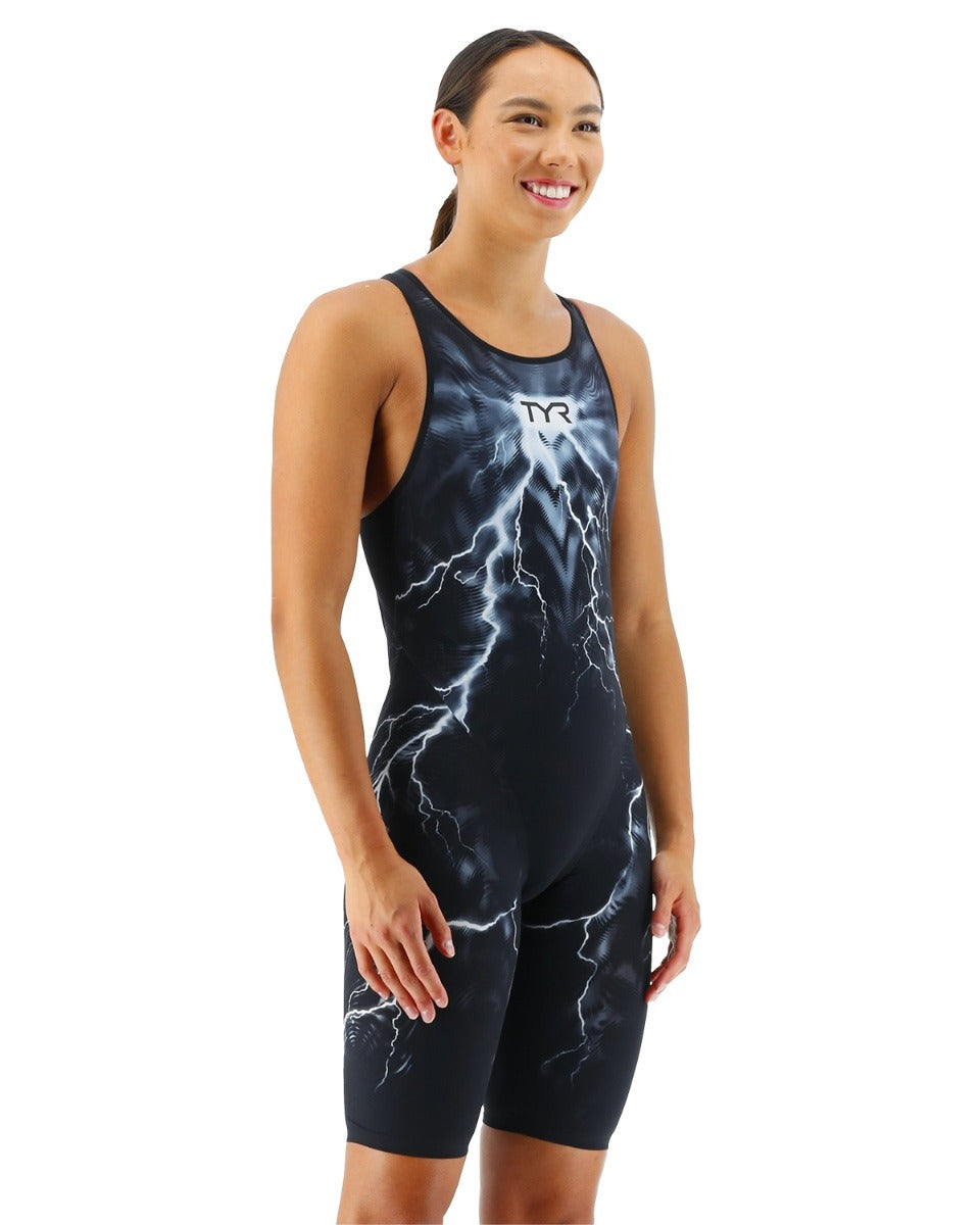 TYR Venzo Phantom Oblivion Women's Open Back - Tech suit  Technical Swimsuits  Tyr