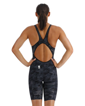 TYR Women's Venzo Open Back Swimsuit - Camo Tech Suit  Technical Swimsuits  Tyr