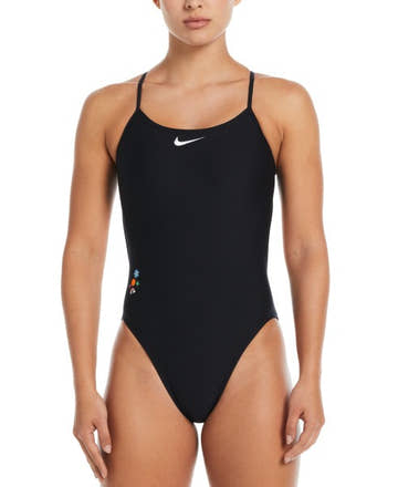 Nike Women's Hydrastrong Charms Multi Graphic One Piece Swimsuit  Competition Swimsuits  Nike