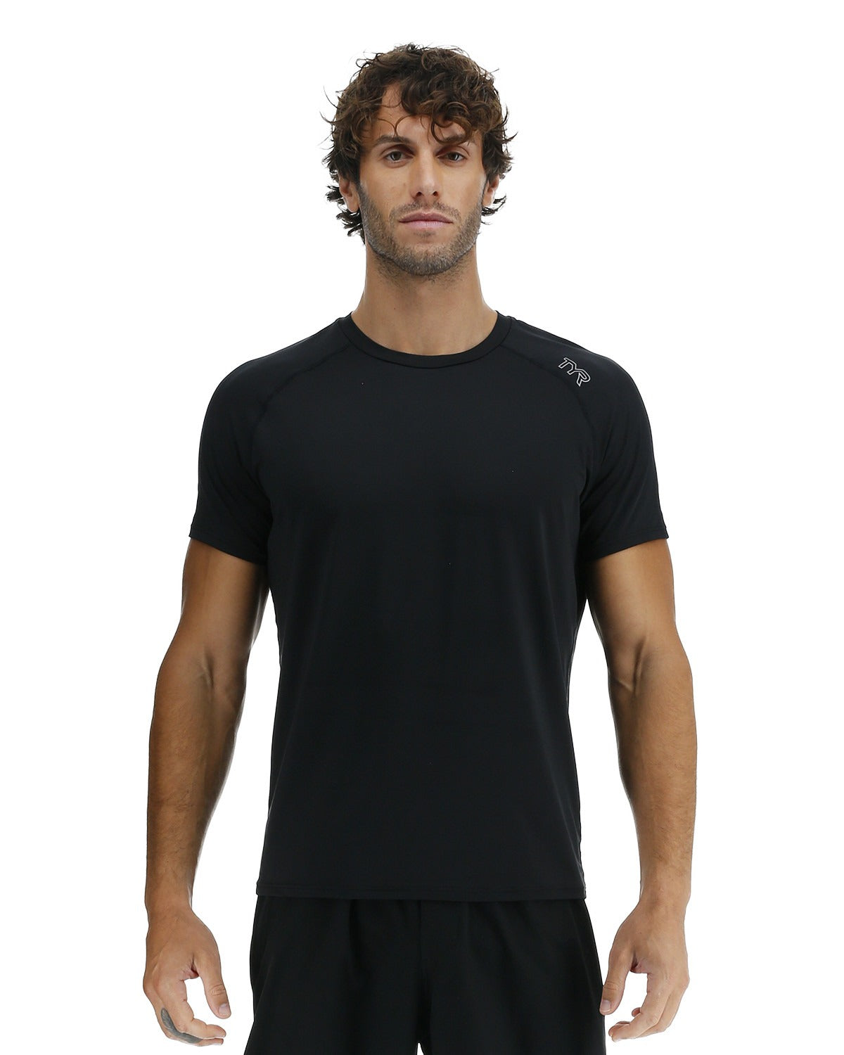 Tyr Men Climadry Raglan Tech Tee  Short Sleeve Rash Guard  Tyr