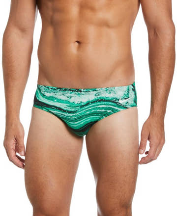 Nike Men's Hydrastrong Crystal Wave Brief  Team Print  Nike