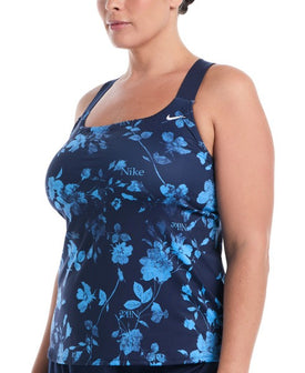 Nike Women's V-Back Tankini Extended Sizes  Women's Tankini Top  Nike