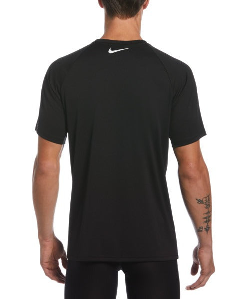 Nike Mens Sunset Logo Short Sleeve Hydroguard  Short Sleeve Rash Guard  Nike