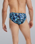 TYR Men's Energia Swim Brief  - Durafast Elite  Swim Team Prints  Tyr