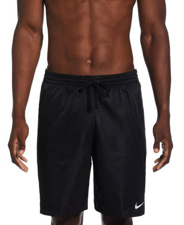 Nike Mens Logo Tape Lap 9in Volley Short  Boardshorts  Nike