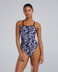 TYR Women's Diamondfit Durafast Elite - Energia  Swim Team Prints  Tyr